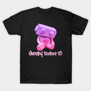 Sleepy Robot 13 Purple Ombre Logo T-Shirt